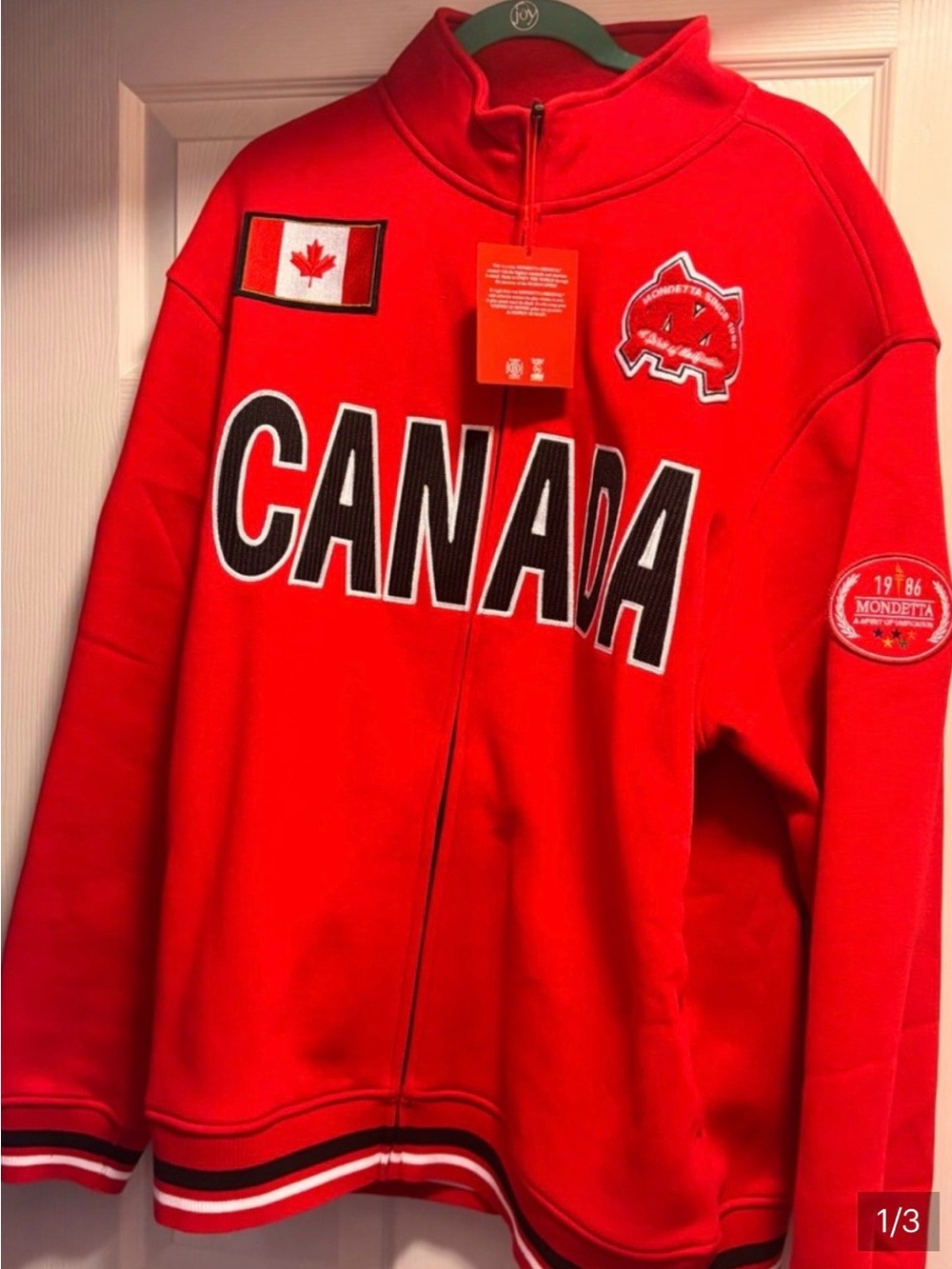 2 items Canada Jacket with Black & White Accents & Red/ White Sweater (photo #2)